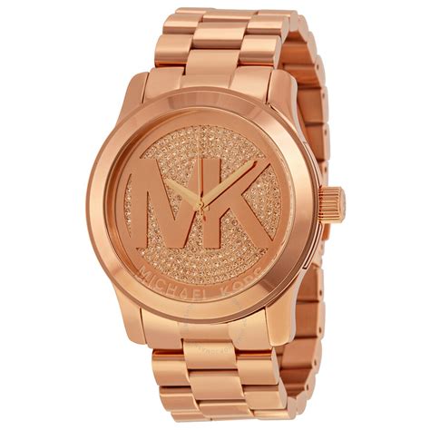 michael kors watches rose gold plated|rose gold mk watch cheap.